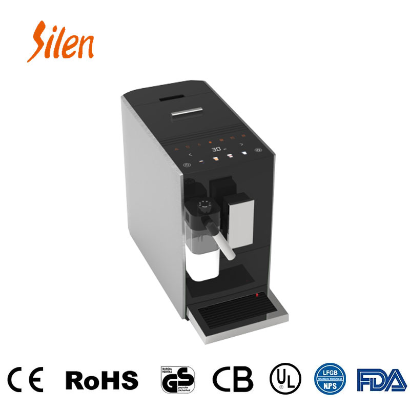 Volautomatische koffiemachine met automatische melkopschuimer
